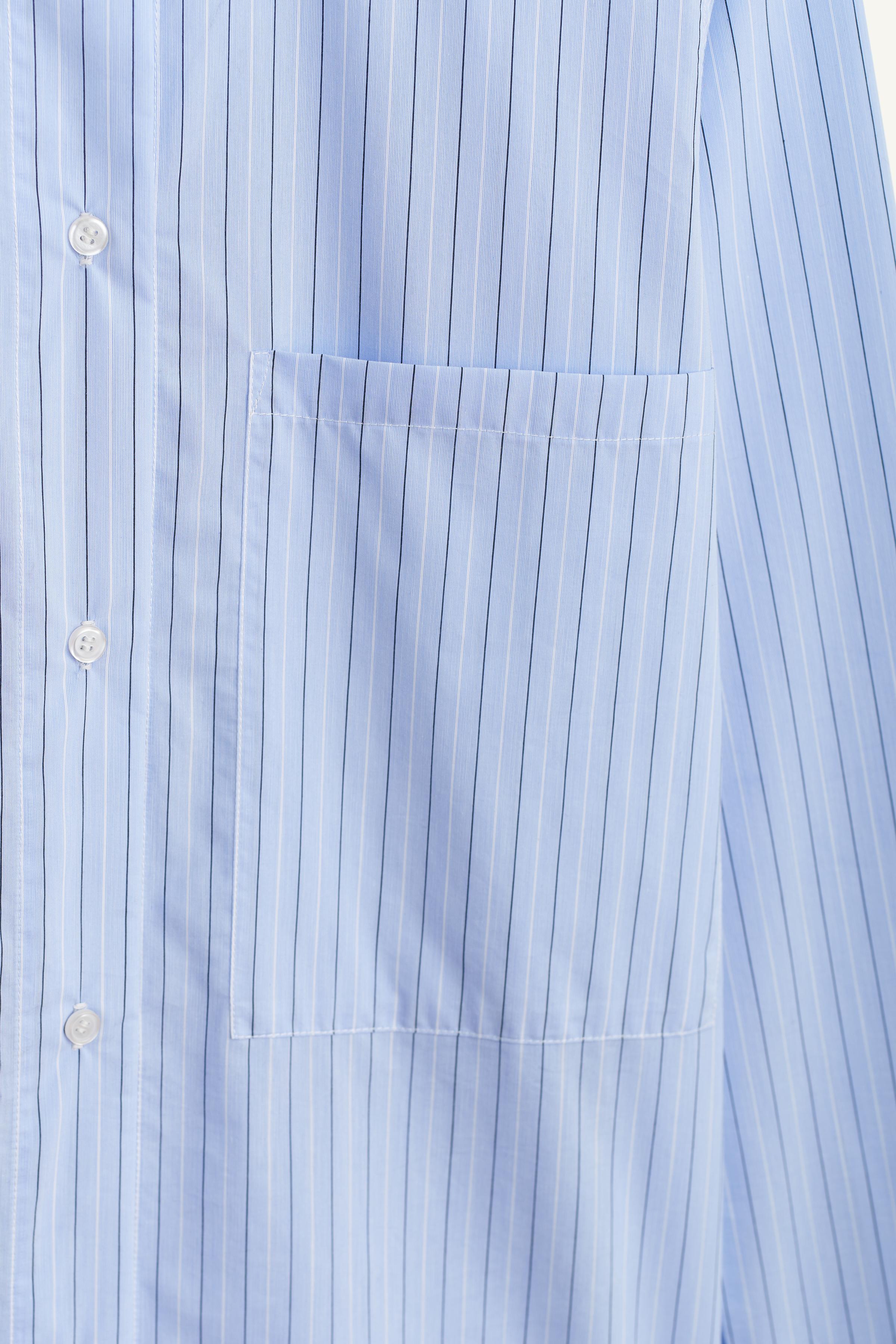 CONTRAST COLLAR STRIPED SHIRT LIMITED EDITION